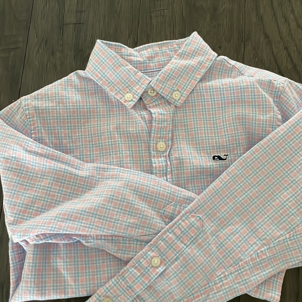 Vineyard Vines Pink and Blue Plaid - Size 5 - Spring Easter